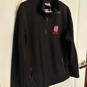 Black NC State Wolfpack Quarter-Zip Pullover